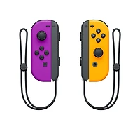 Nintendo Switch Joy-Con Controllers - Left and Right - Neon Orange and Purple 