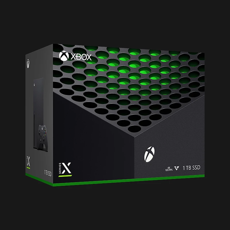 Xbox Series X - Gaming Console - 1TB SSD - Includes Xbox Wireless Controller - 4K Gaming - 120FPS