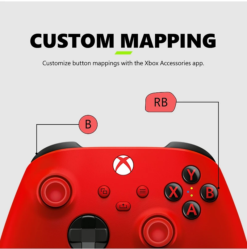 Manette sans fil Xbox - Rouge pulsé 