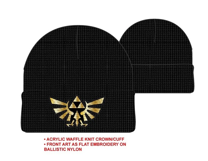 Zelda Crest Gold Logo Beanie
