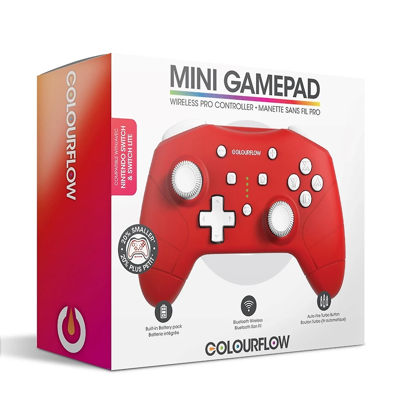 Biogenik Miniature Bluetooth Controller for Nintendo Switch - Red