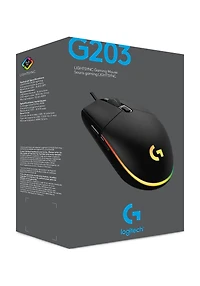 Logitech G203 LIGHTSYNC Gaming Mouse (Black) 