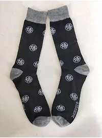 Dragon Ball Z All Over Print Black Grey Crew Sock 