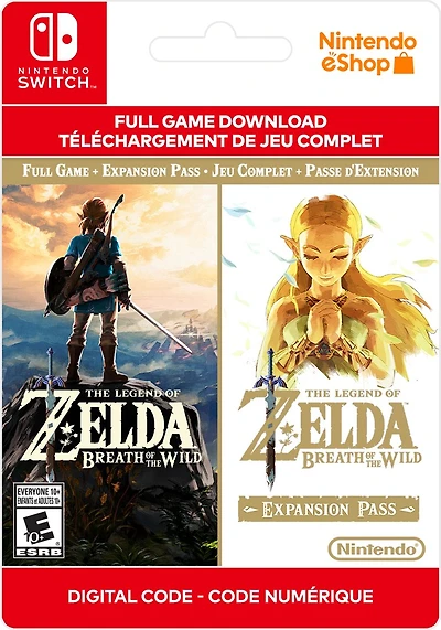 The Legend Of Zelda: Breath Of The Wild + Passe d'Extension - Numérique