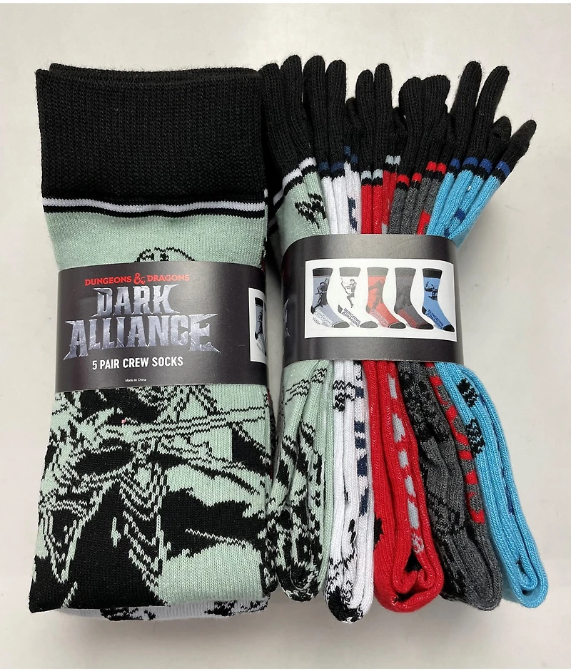 Dungeons & Dragons 5pk Socks 