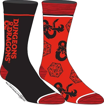 Lot de 2 paires de chaussettes Dungeons & Dragons 
