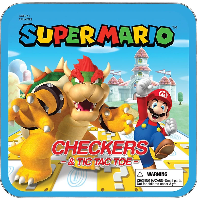 Super Mario vs Bowser Checkers & Tic Tac Toe 