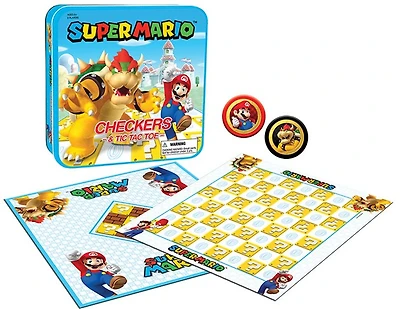 Super Mario vs Bowser Checkers & Tic Tac Toe 