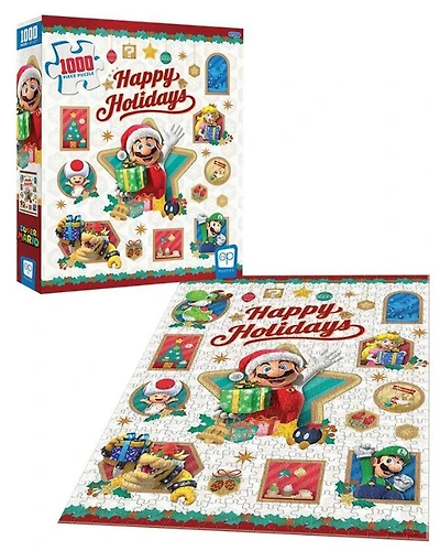 Super Mario “Happy Holidays” 1000 Piece Puzzle