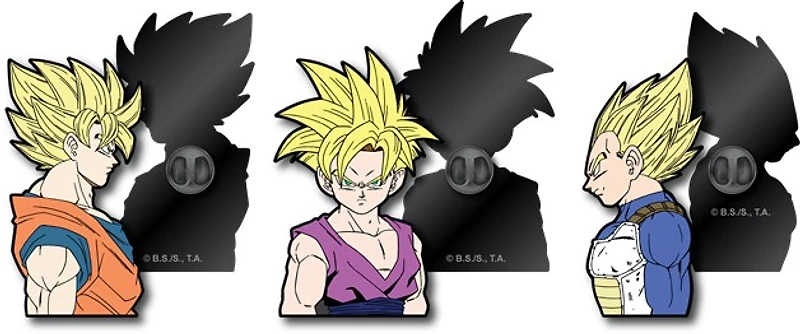Dragon Ball Z 3pk Lapel Pin Set