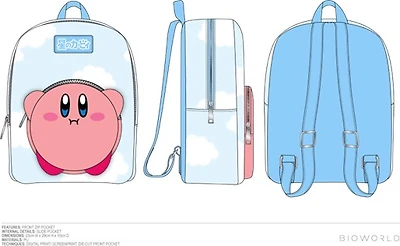 Kirby Juniors Cloud Back Pack - Blue - One Size 