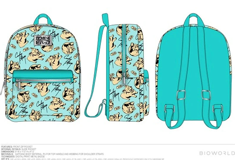 Cowboy Bebop Corgi Mini Backpack 