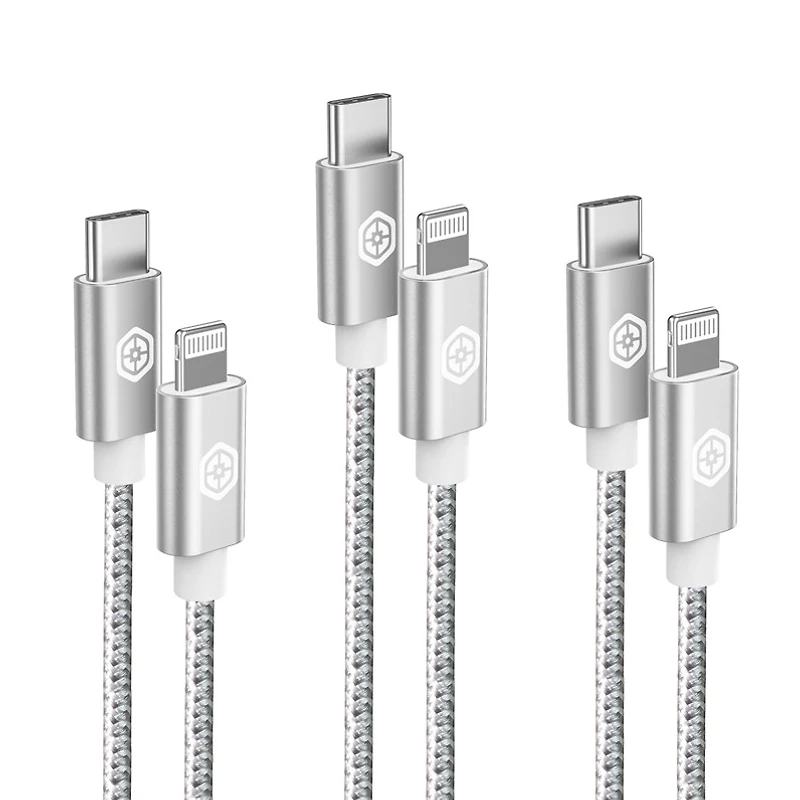 Bio Essentials USB-C to Lightning Connector Charge Cable (3 pack)