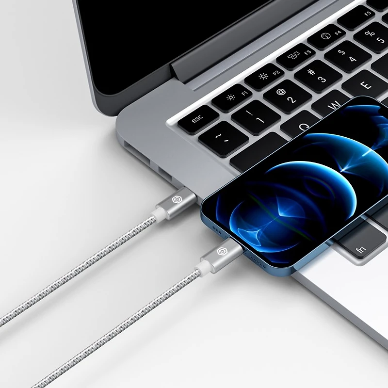 BioEssentials USB-C to Lightning Connector Charge Cable (3 pack)