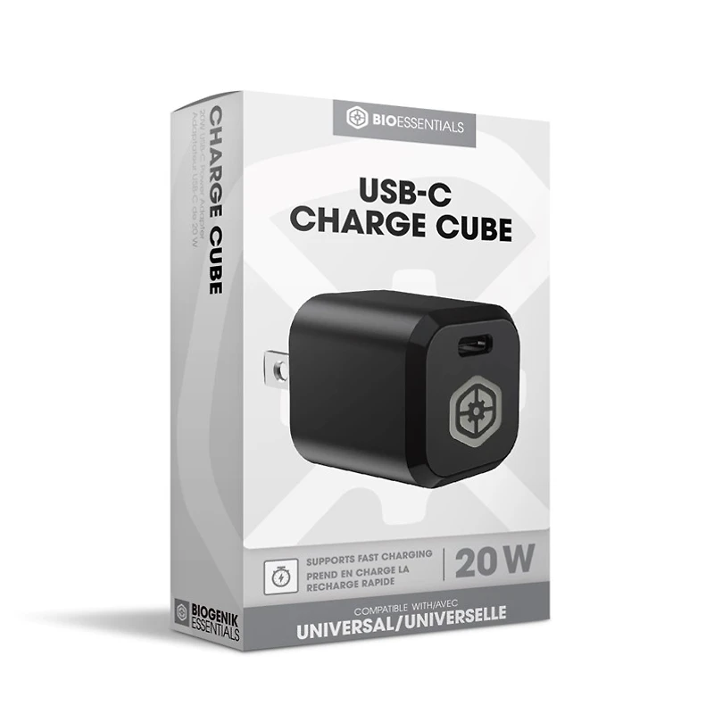 Bio Essentials 20W USB-C Power Adapter  Unlock faster charging times with our USB-C Power Adapter