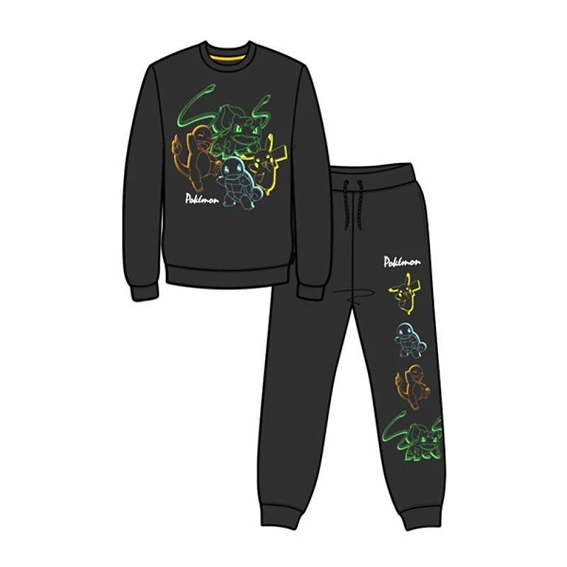 Ladies Starter Pokémon Outline Track Set - XL