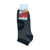 Pokeball AOP Charcoal Mens Ankle Socks 