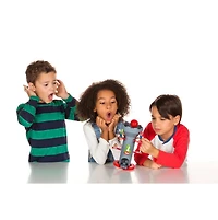 Super Mario Blow Up! Shaky Tower Balancing Game with Collectible Super Mario Action Figures 