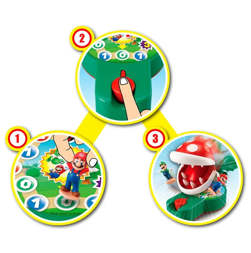 Mario Piranha Plant Escape! with Collectible Super Mario Action Figures 