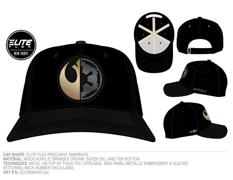 Star Wars Rebel Alliance, Galactic Empire Split Symbol Cap 