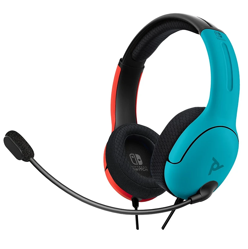 PDP Gaming LVL40 Nintendo Switch Wired Stereo Gaming Headset: Blue & Red 