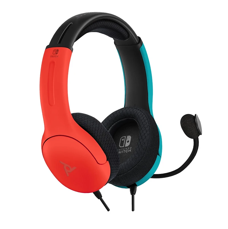 PDP Gaming LVL40 Nintendo Switch Wired Stereo Gaming Headset: Blue & Red 