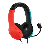 PDP Gaming LVL40 Nintendo Switch Wired Stereo Gaming Headset: Blue & Red 