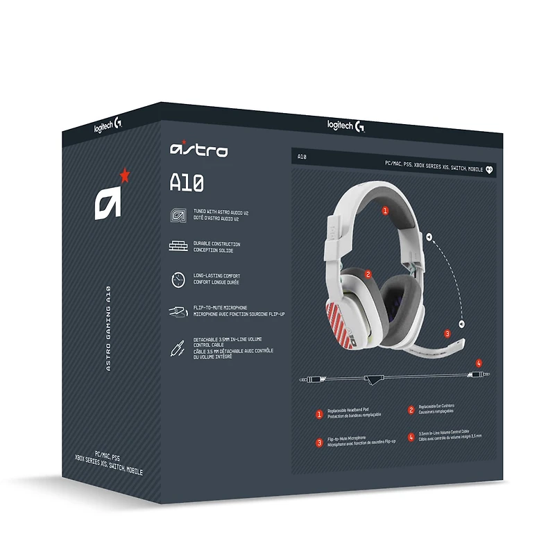 Astro Gaming A10 Gen 2 Headset White for PlayStation 
