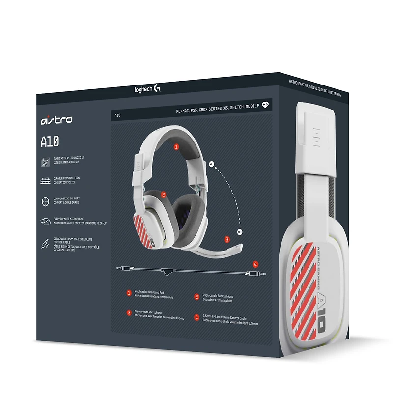 Astro Gaming A10 Gen 2 Headset White for PlayStation 