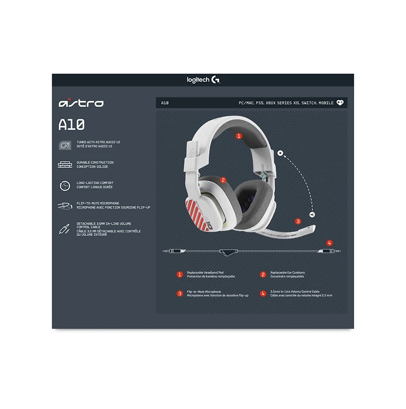 Astro Gaming A10 Gen 2 Headset White for Xbox 