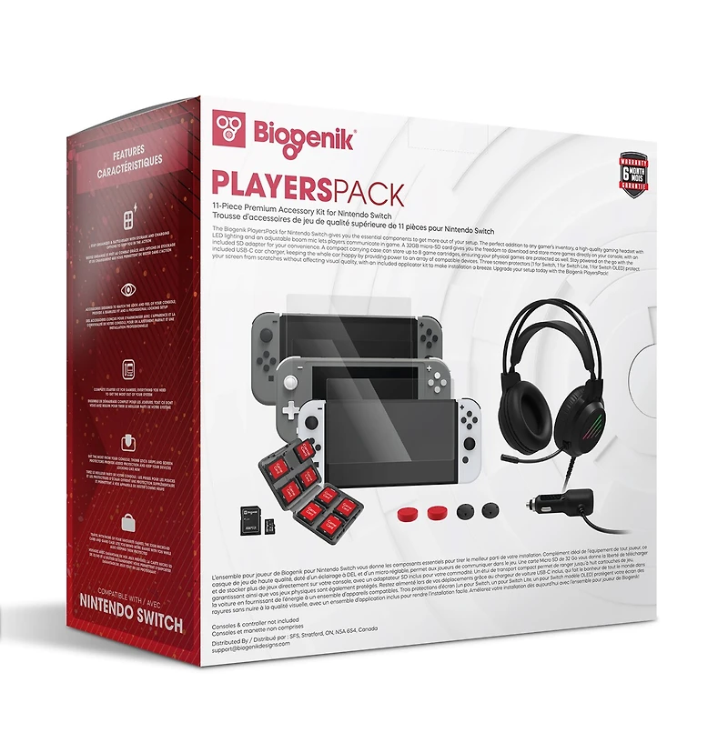 Biogenik Players Pack for Nintendo Switch 