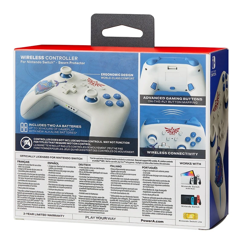 Enhanced Wireless Controller - Zelda Sworn Protector