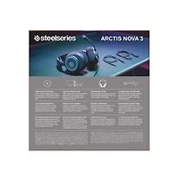 Steelseries Arctis Nova 3 Headset Black 