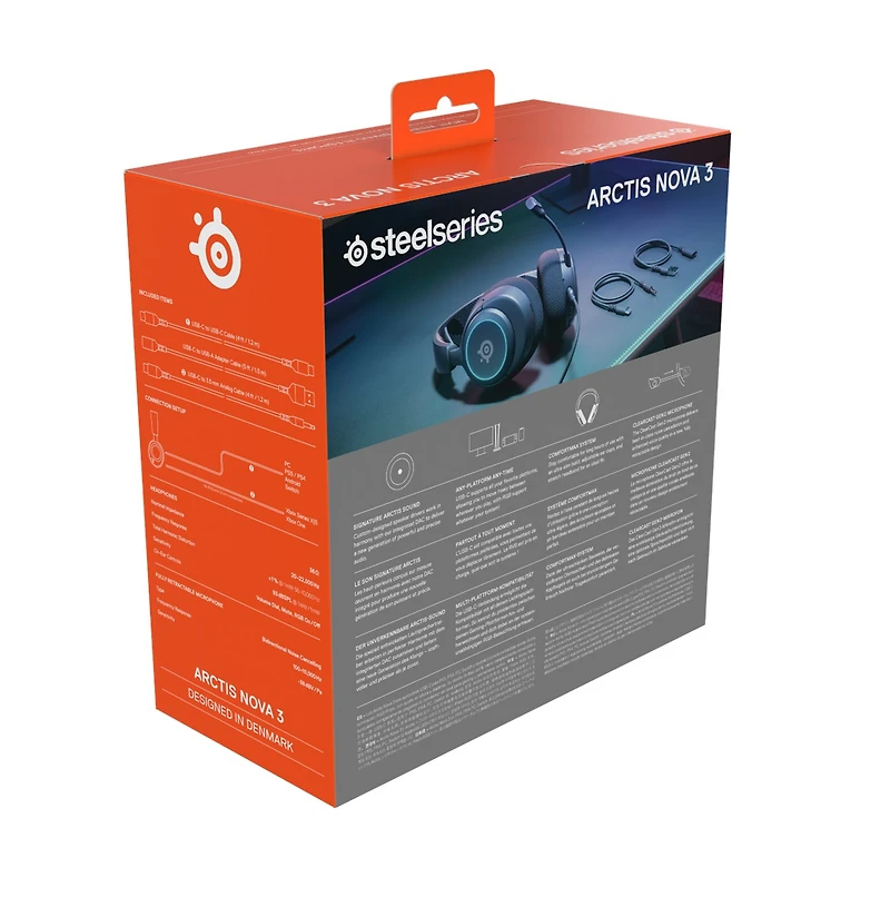 Steelseries Arctis Nova 3 Headset Black 