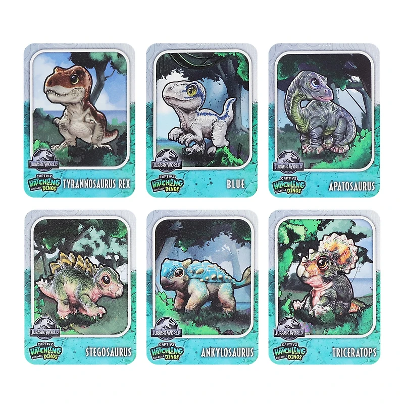 Jurassic World Captivz Hatchlings Slime Egg (Flocked) – One Variation Chosen at Random