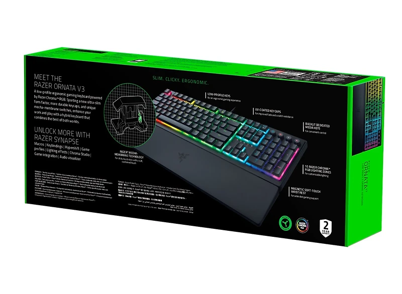 Razer Ornata V3 - Low Profile Gaming Keyboard