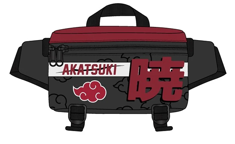 Naruto: Akatsuki Bum Bag - Black