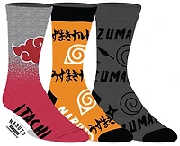 Naruto Box Socks 3 Pair 