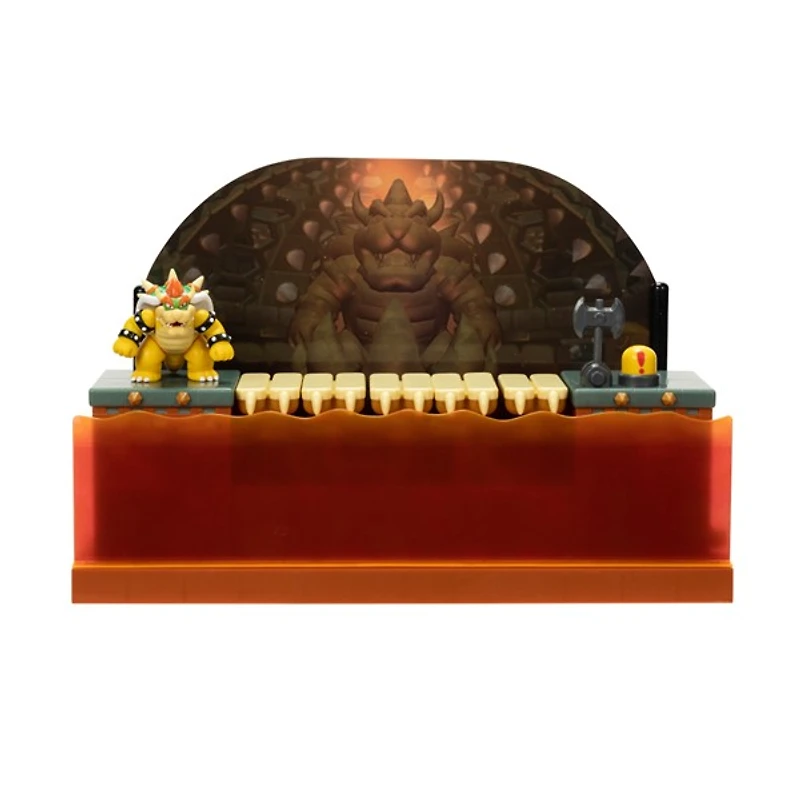 Nintendo Super Mario Deluxe Bowser Battle Action Figure Playset