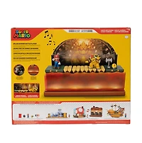 Nintendo Super Mario Deluxe Bowser Battle Action Figure Playset 