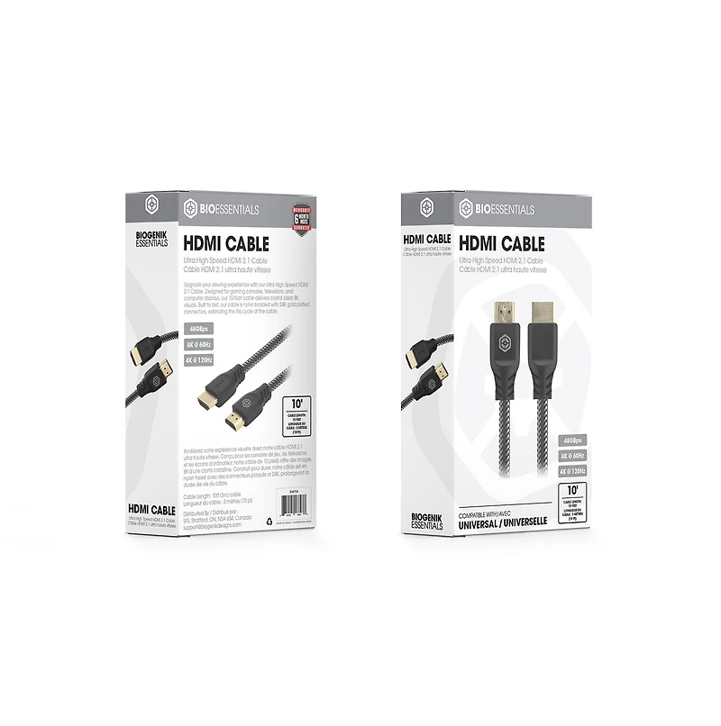Biogenik Ultra High Speed HDMI 2.1 Cable 
