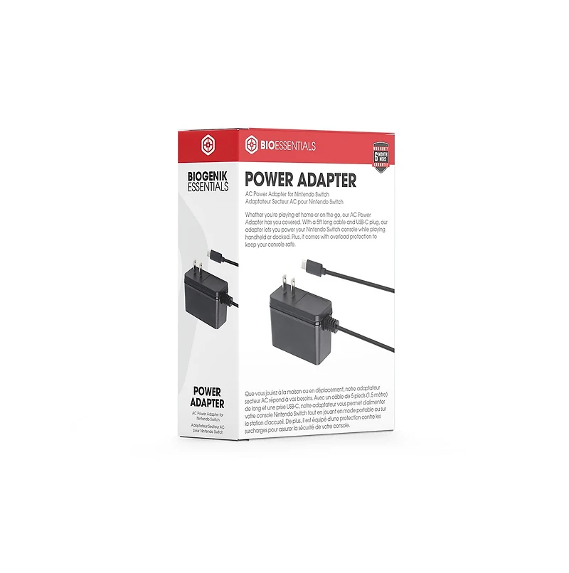 Biogenik Nintendo Switch Power Adapter 