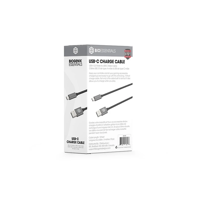 Biogenik 10ft USB-C Charge Cable 