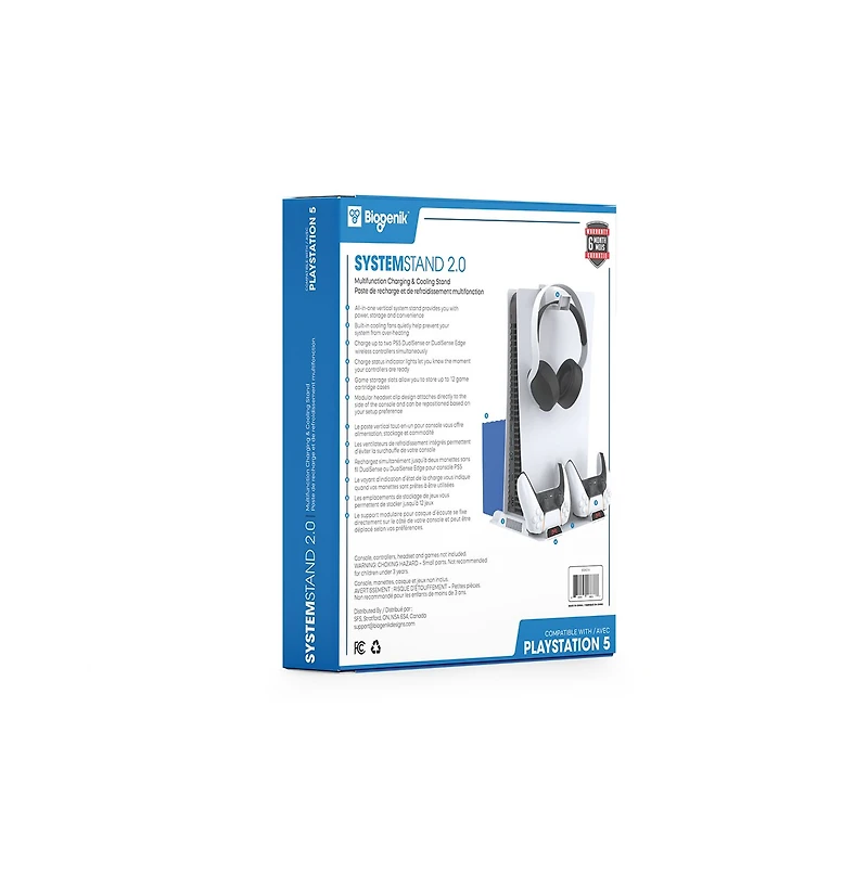 Biogenik Playstation 5 Multifunction Charging and Cooling Stand 