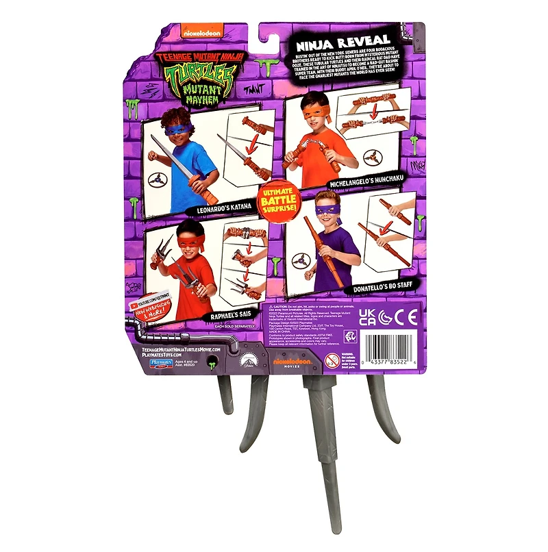 Teenage Mutant Ninja Turtles Movie: Mutant Mayhem Raphael Sais Basic Role Play Set 