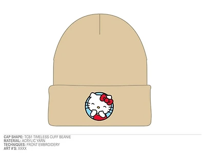 Hello Kitty Beige Beanie