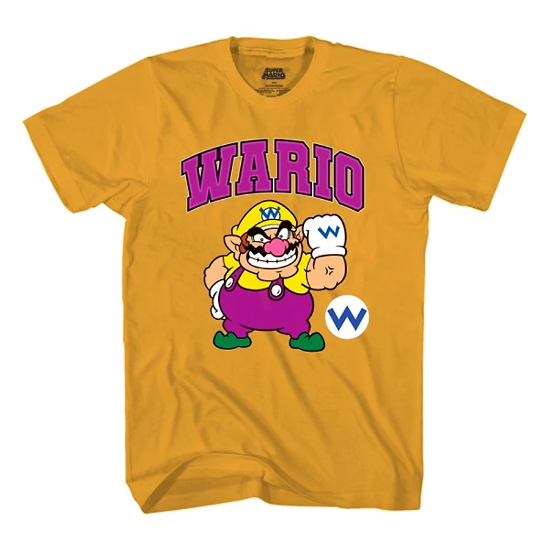 Super Mario: Wario Jaune T-Shirt - M 