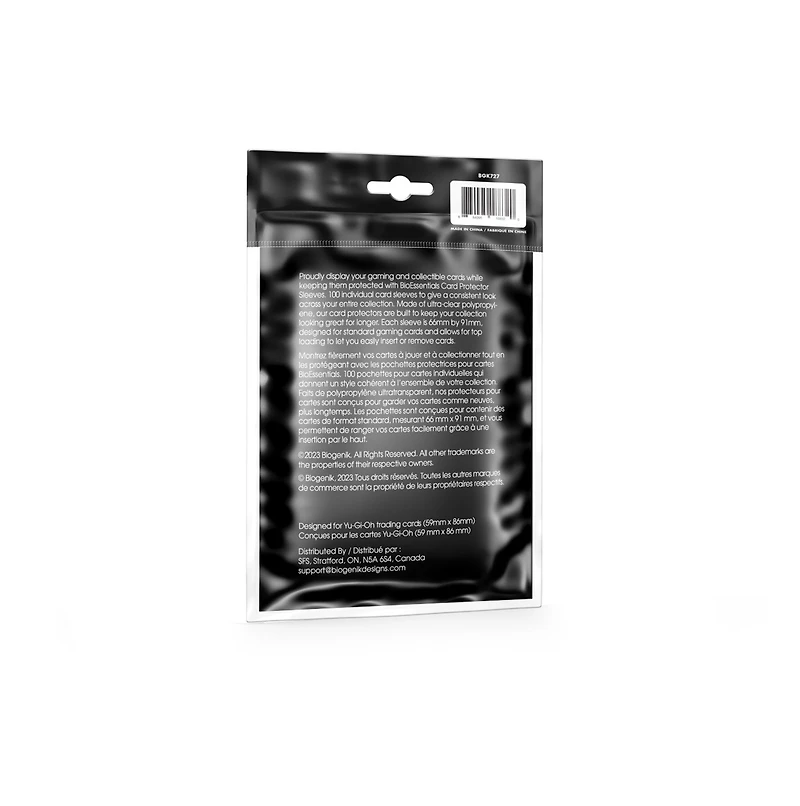 Biogenik Black Yu-Gi-Oh Card Protectors 