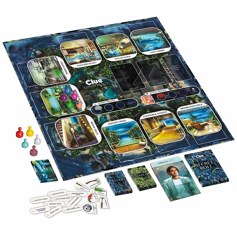Clue Conspiracy Board Game for Adults and Teens 