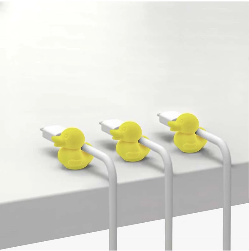 Biogenik Duck Cable Drop 3 Pack Cable Organizer with Adhesive Base